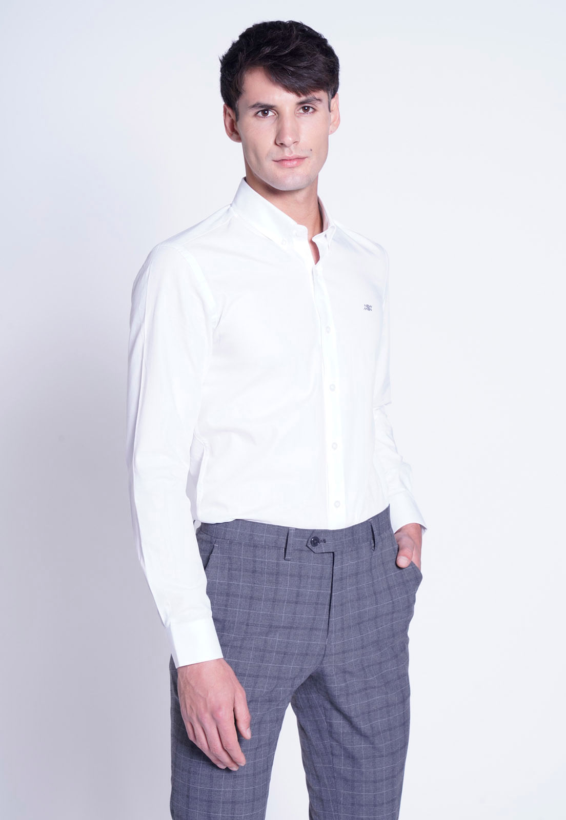 CAMISA DIAGONAL WHITE