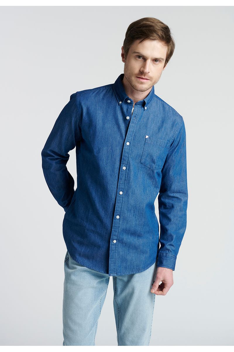 Camisa Denim Navy