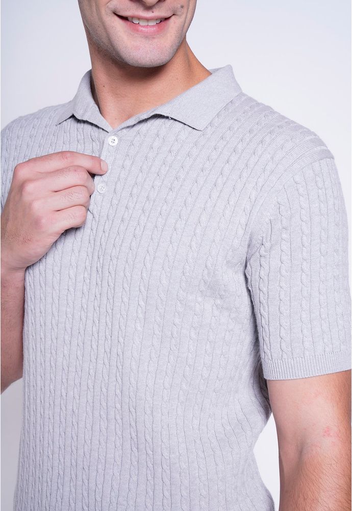 POLERA MIX LT GREY MELA