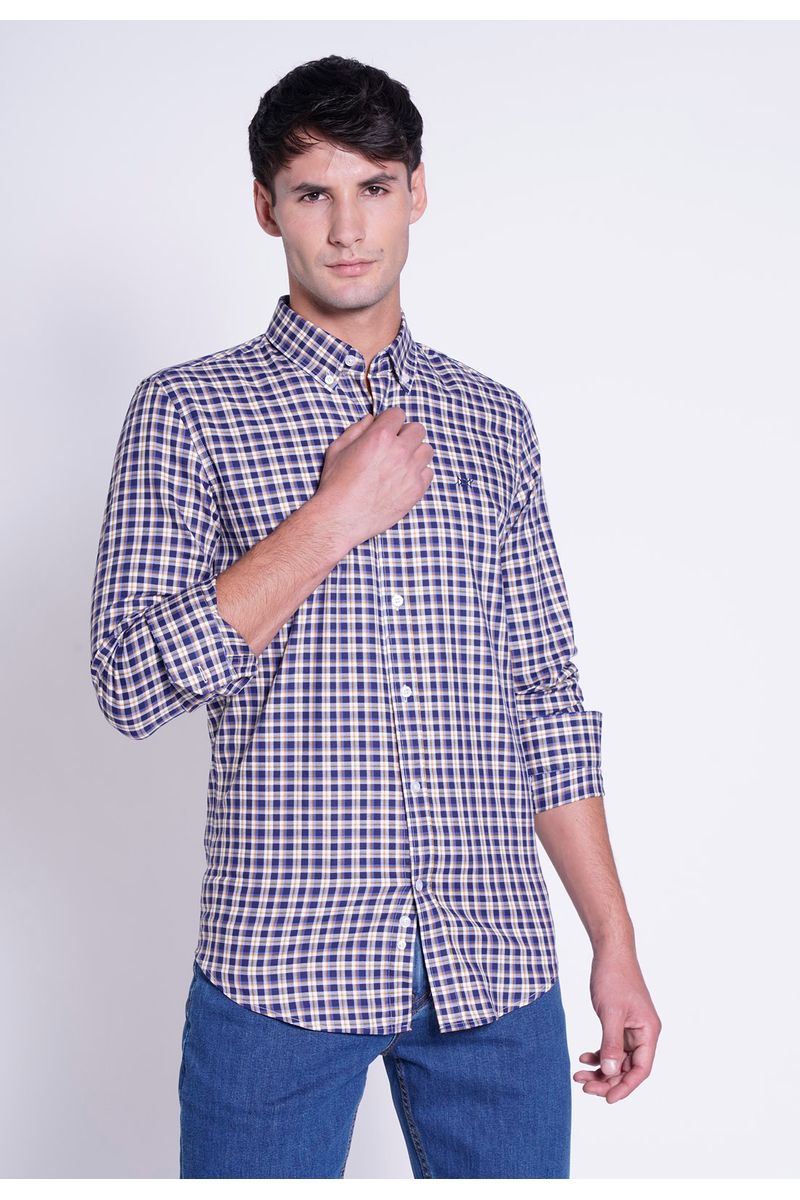 CAMISA ORANGE NAVY