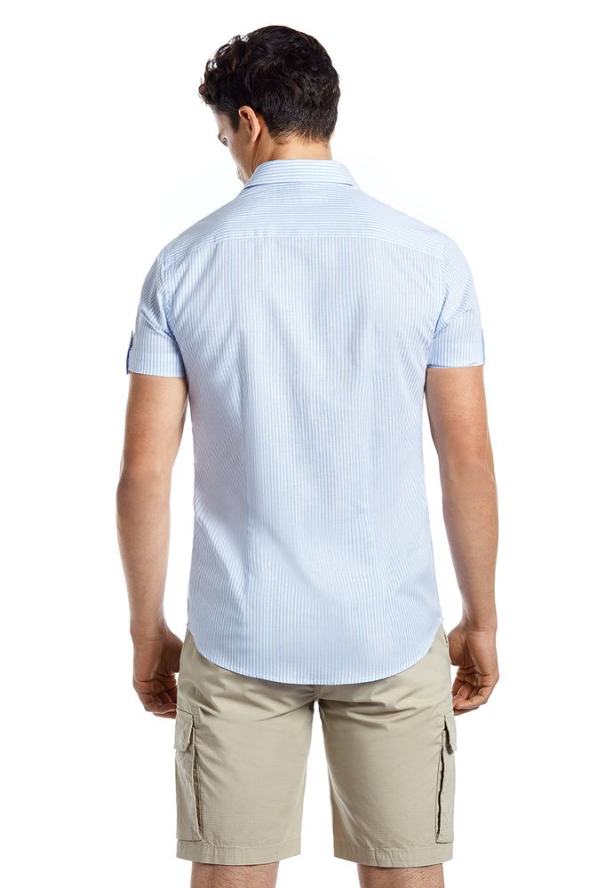 CAMISA MANGA CORTA CAMBRIGE SKY