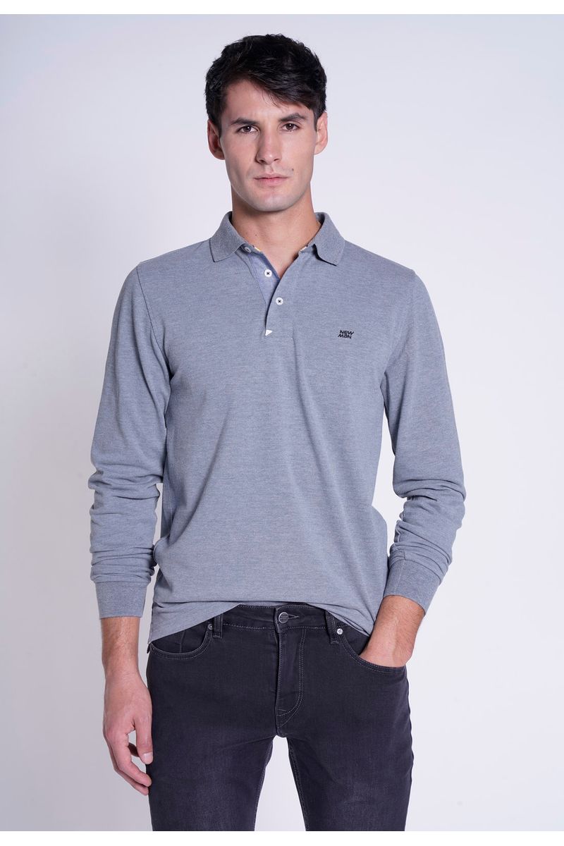 POLERA BOSTON DK GREY MELANGE