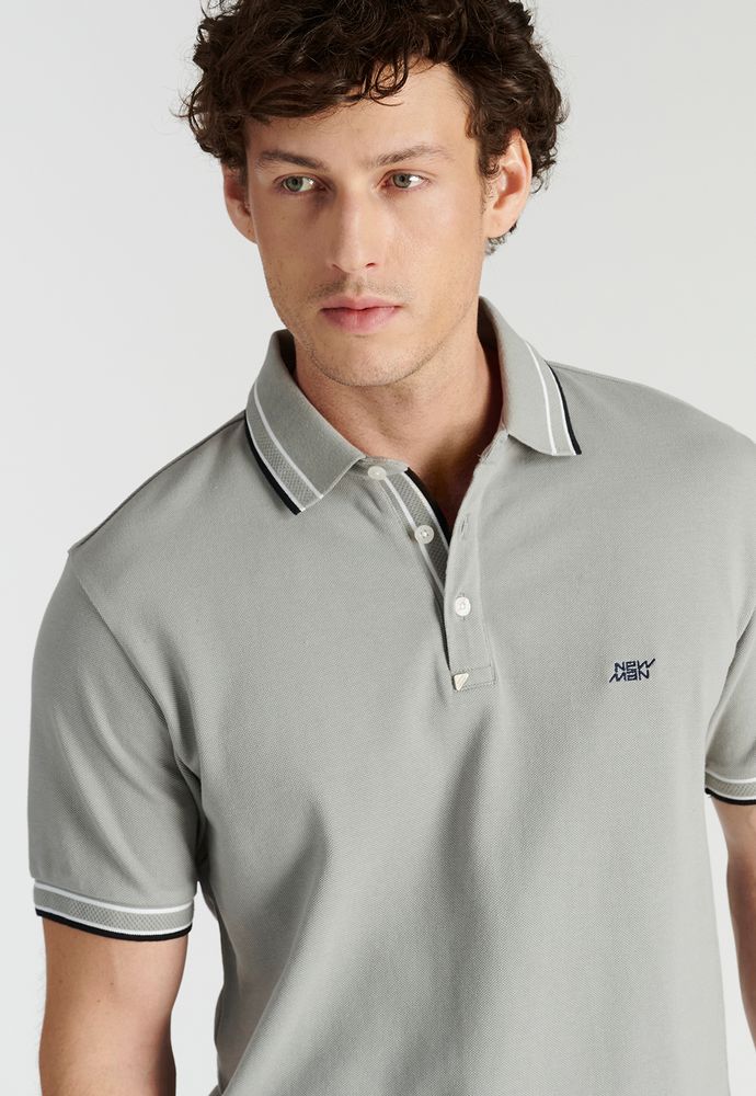 Polera Polo Zaragoza Heritage Dk Grey