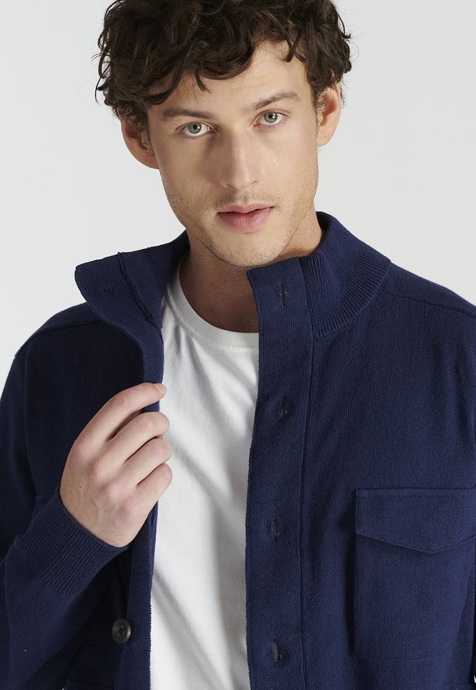 Cardigan Montcada Heritage Navy