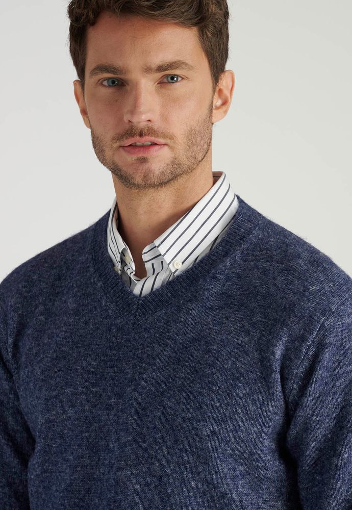 Sweter Sebastian Avant-Garde Deep Blue Melange