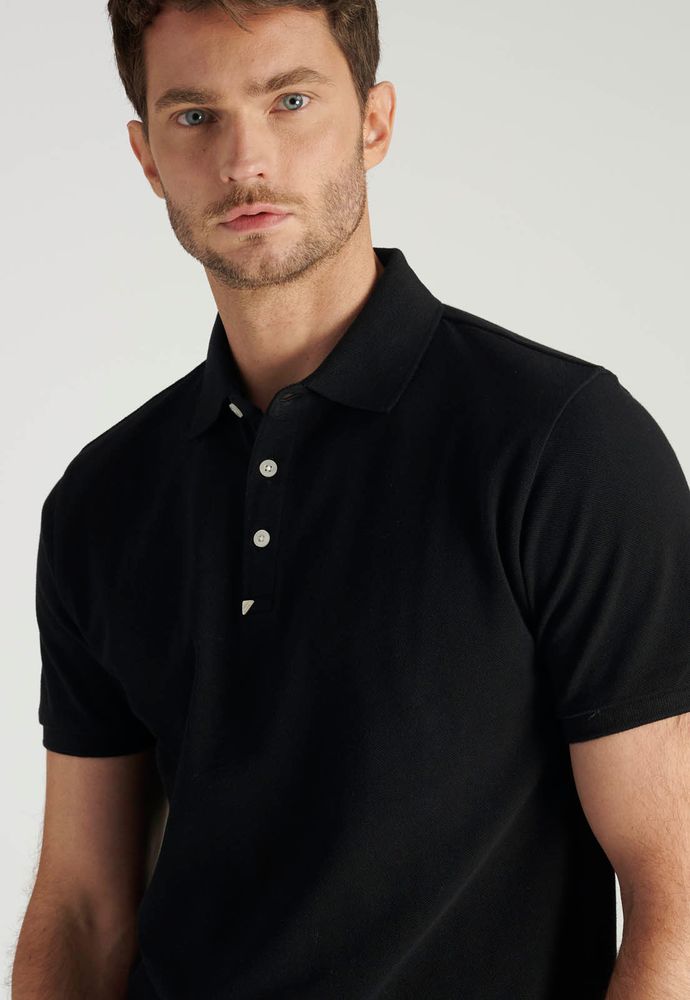 Polera Polo Roma Heritage Black