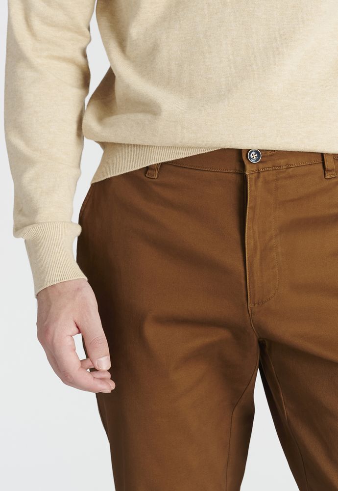 Pantalón Bagneaux Slim Heritage Dk Camel