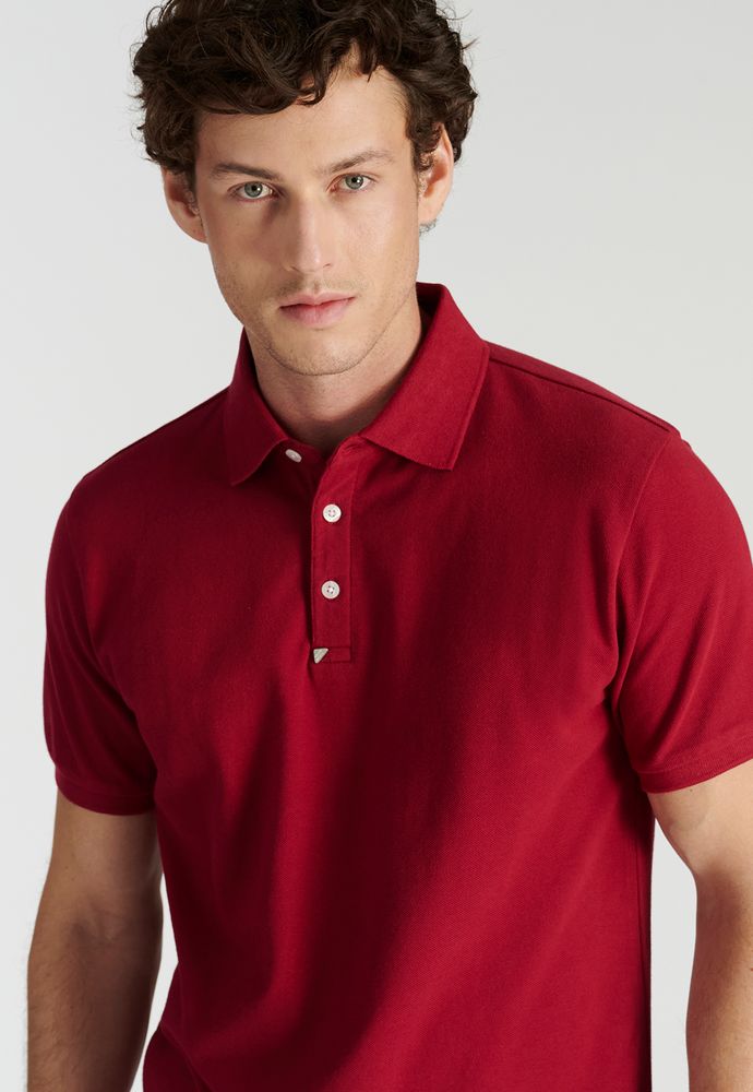 Polera Polo Roma Heritage Cherry