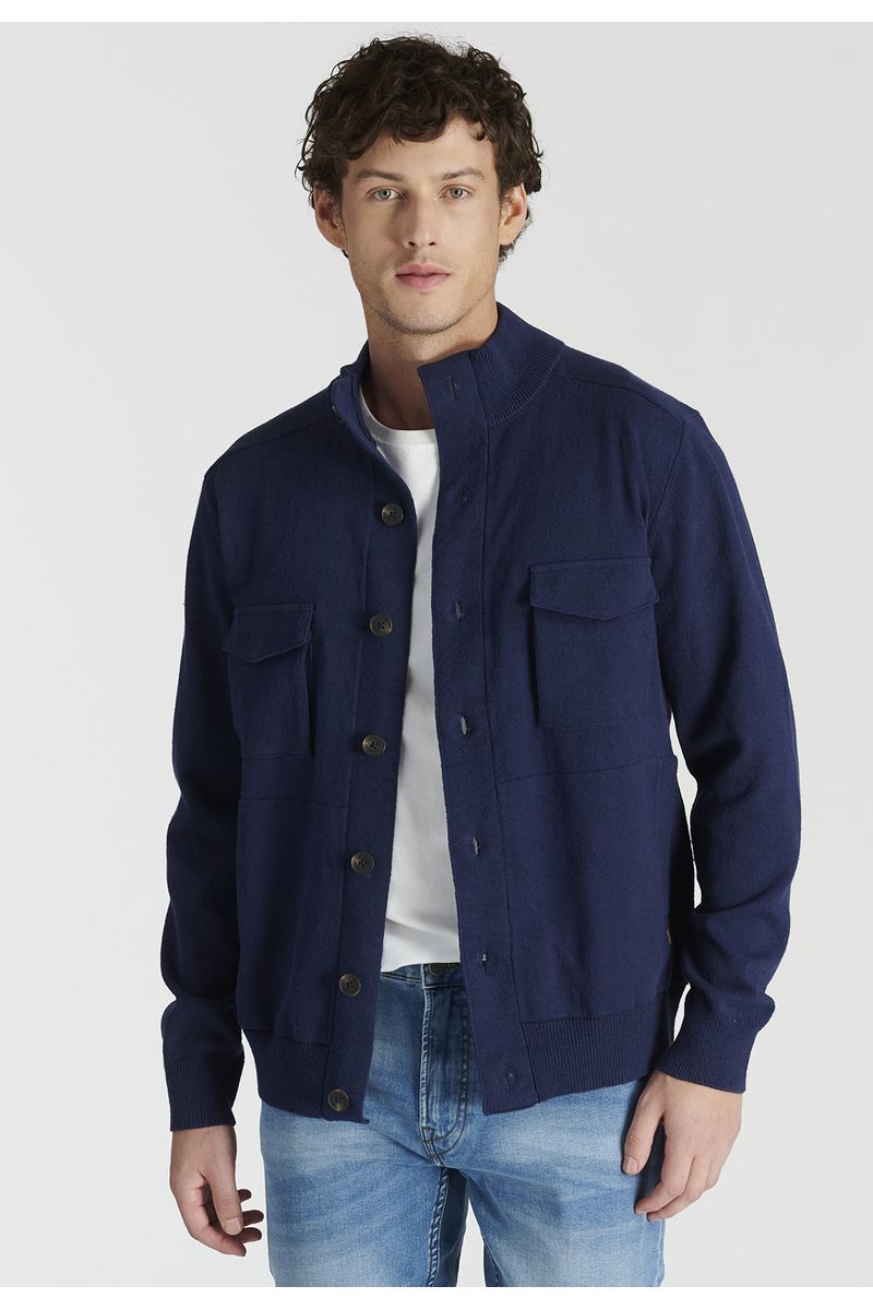 Cardigan Montcada Heritage Navy